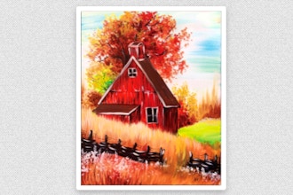 Paint Nite: Red Autumn Barn